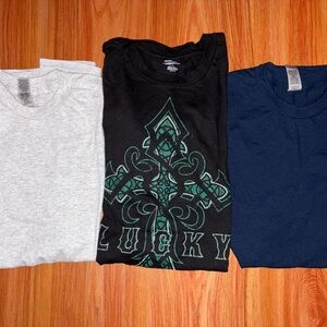 Men’s T-Shirt Set - Black, Gray, and Navy
